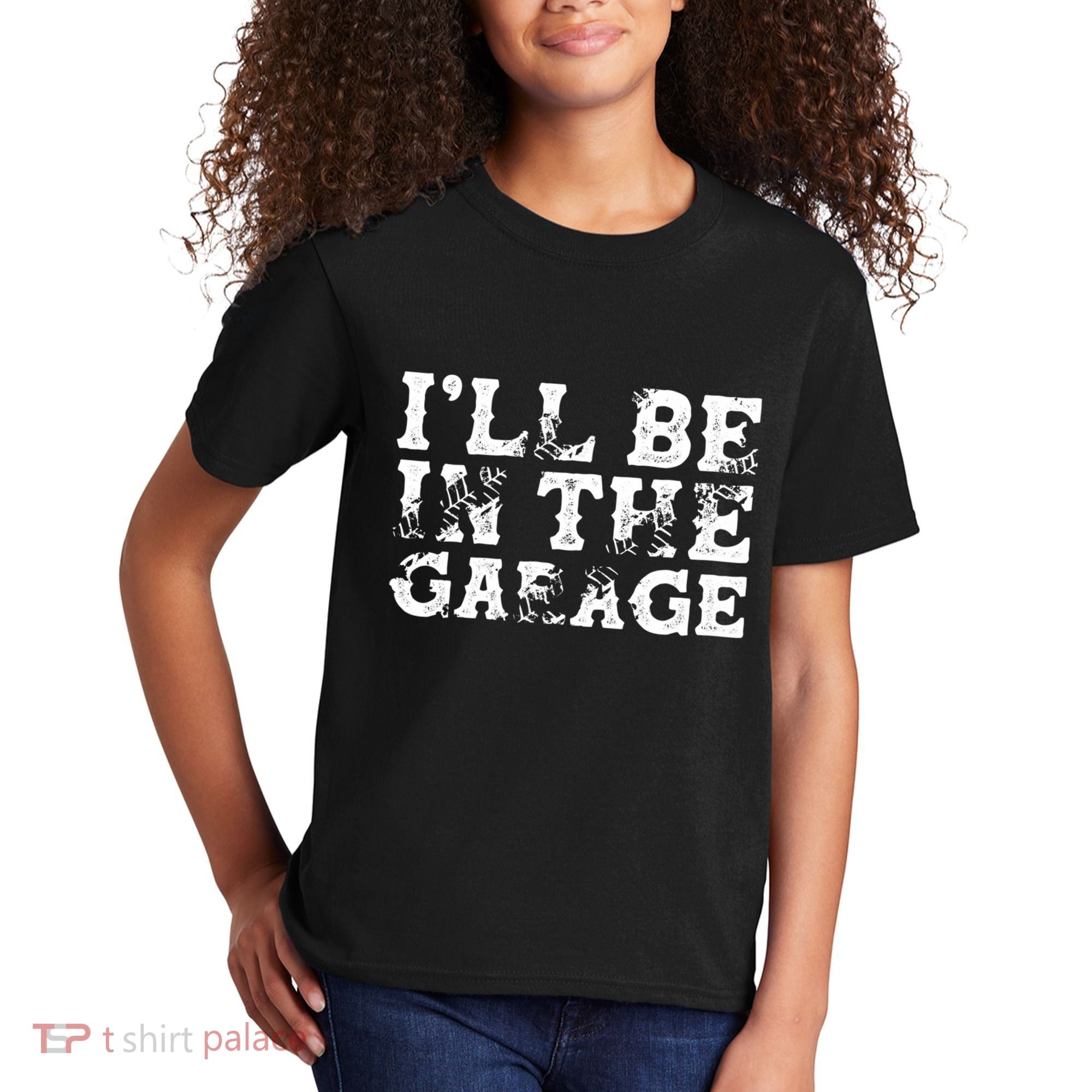 ILl Be In The Garage Auto Mechanic Project Car Sweat Kids T-Shirt