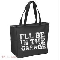 ILl Be In The Garage Auto Mechanic Project Car Sweat Tote Bag thumb 2