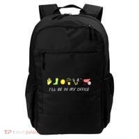I'll Be In My Office Garden Funny Distressed Gardening Backpack thumb 0