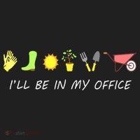 I'll Be In My Office Garden Funny Distressed Gardening Tumbler thumb 3