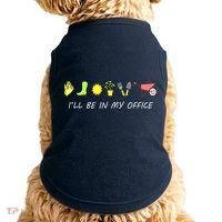 I'll Be In My Office Garden Funny Distressed Gardening Doggie Tank thumb 0