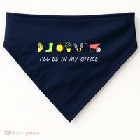 I'll Be In My Office Garden Funny Distressed Gardening USA-Made Doggie Bandana thumb 0