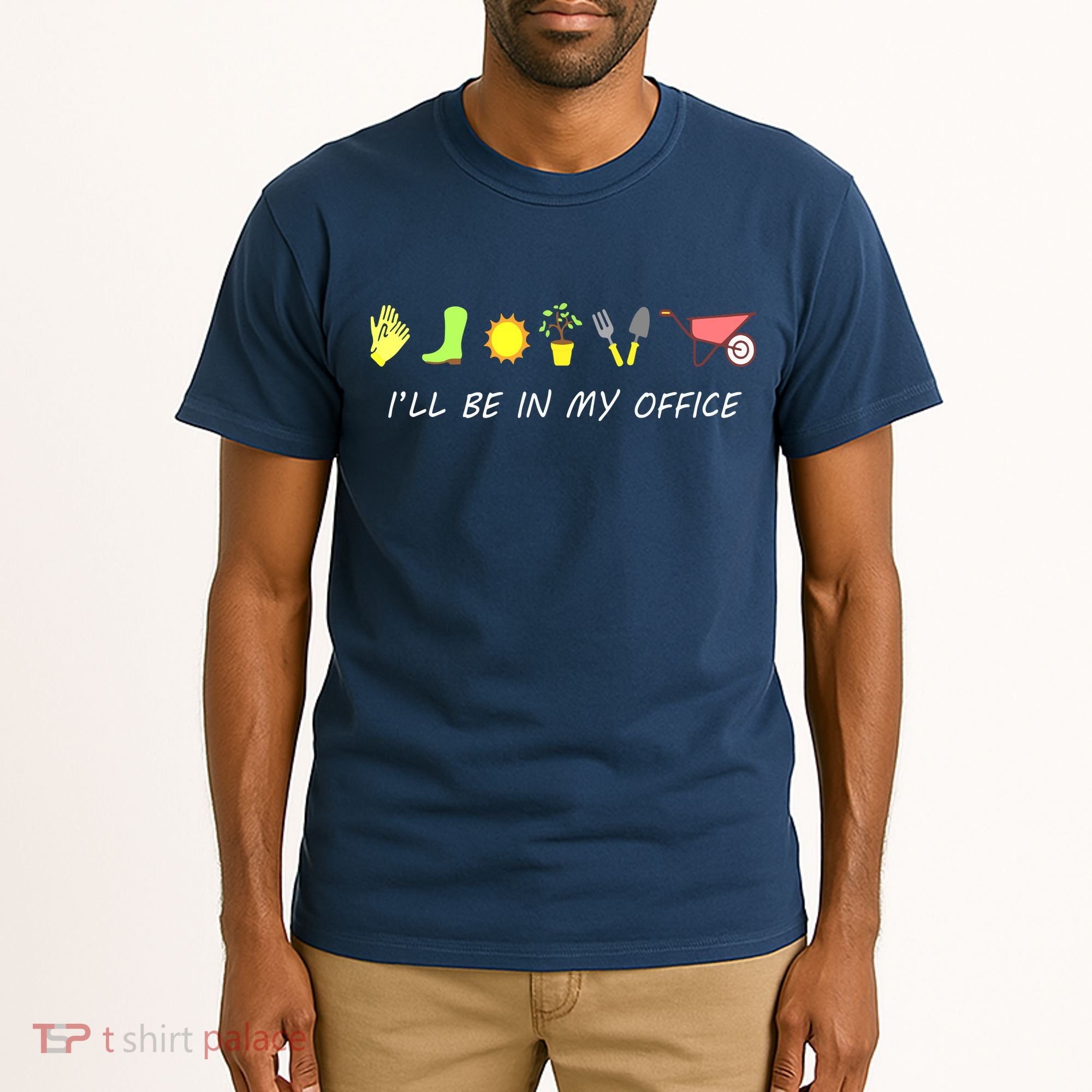 I'll Be In My Office Garden Funny Distressed Gardening Tall T-Shirt