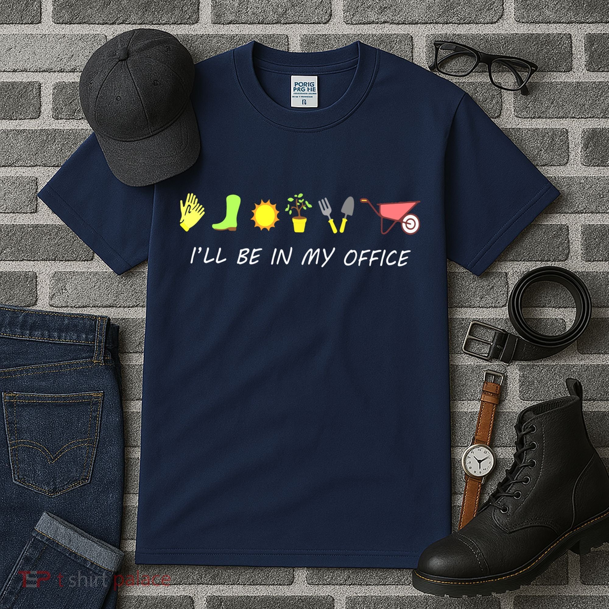 I'll Be In My Office Garden Funny Distressed Gardening Tall T-Shirt