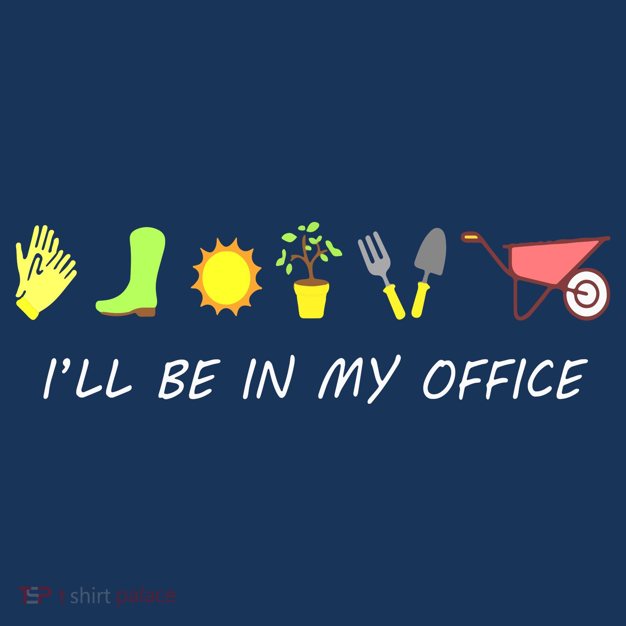 I'll Be In My Office Garden Funny Distressed Gardening Mousepad