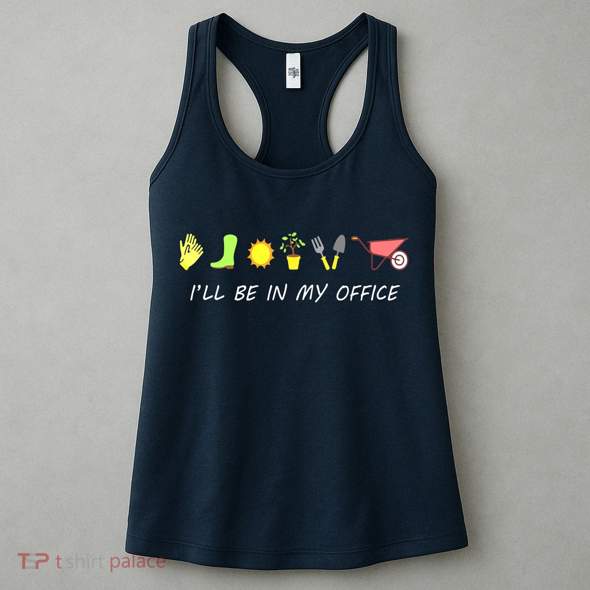 I'll Be In My Office Garden Funny Distressed Gardening Women's Tank Top