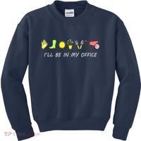 I'll Be In My Office Garden Funny Distressed Gardening Kids Sweatshirt thumb 0