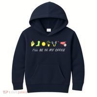 I'll Be In My Office Garden Funny Distressed Gardening Kids Hoodie thumb 0