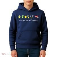 I'll Be In My Office Garden Funny Distressed Gardening Kids Hoodie thumb 4