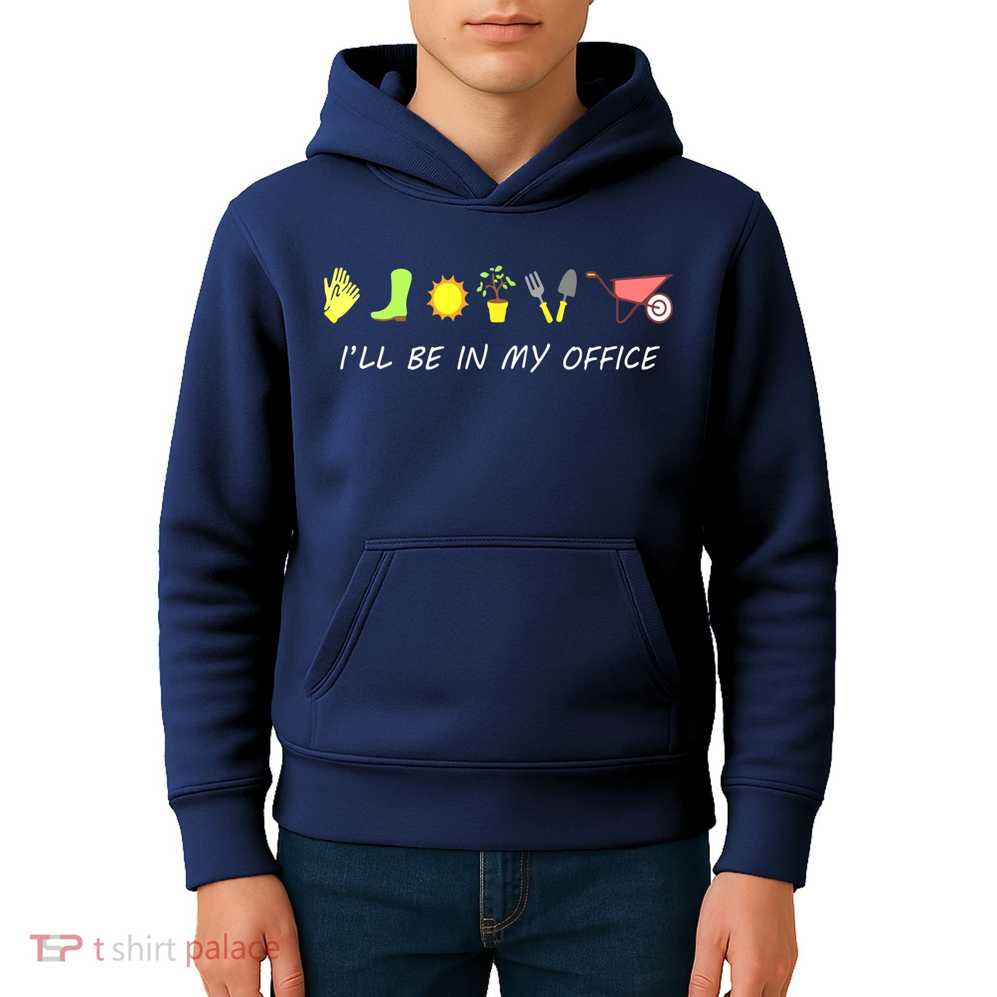 I'll Be In My Office Garden Funny Distressed Gardening Kids Hoodie