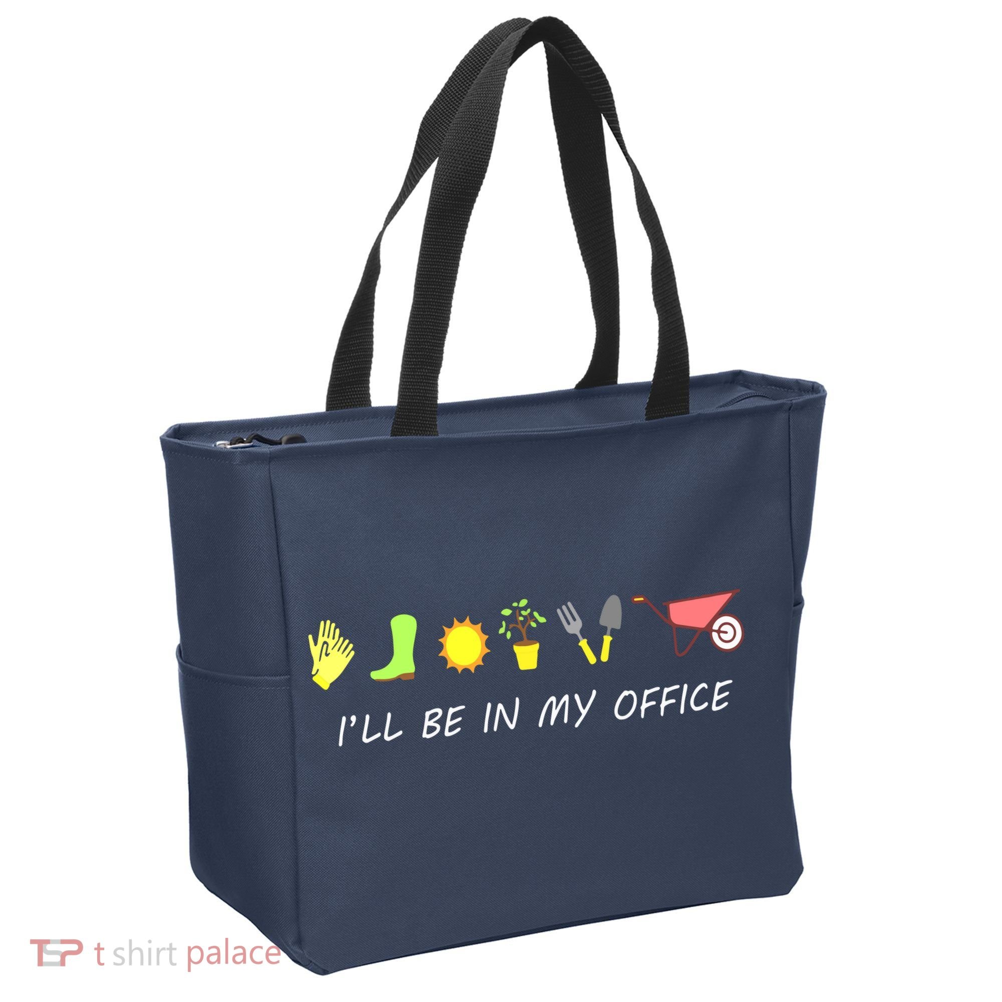 I'll Be In My Office Garden Funny Distressed Gardening Tote Bag