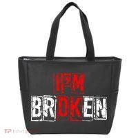 I'M Broken Invisible Illness I'M OK Broken Tote Bag thumb 0