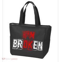 I'M Broken Invisible Illness I'M OK Broken Tote Bag thumb 3