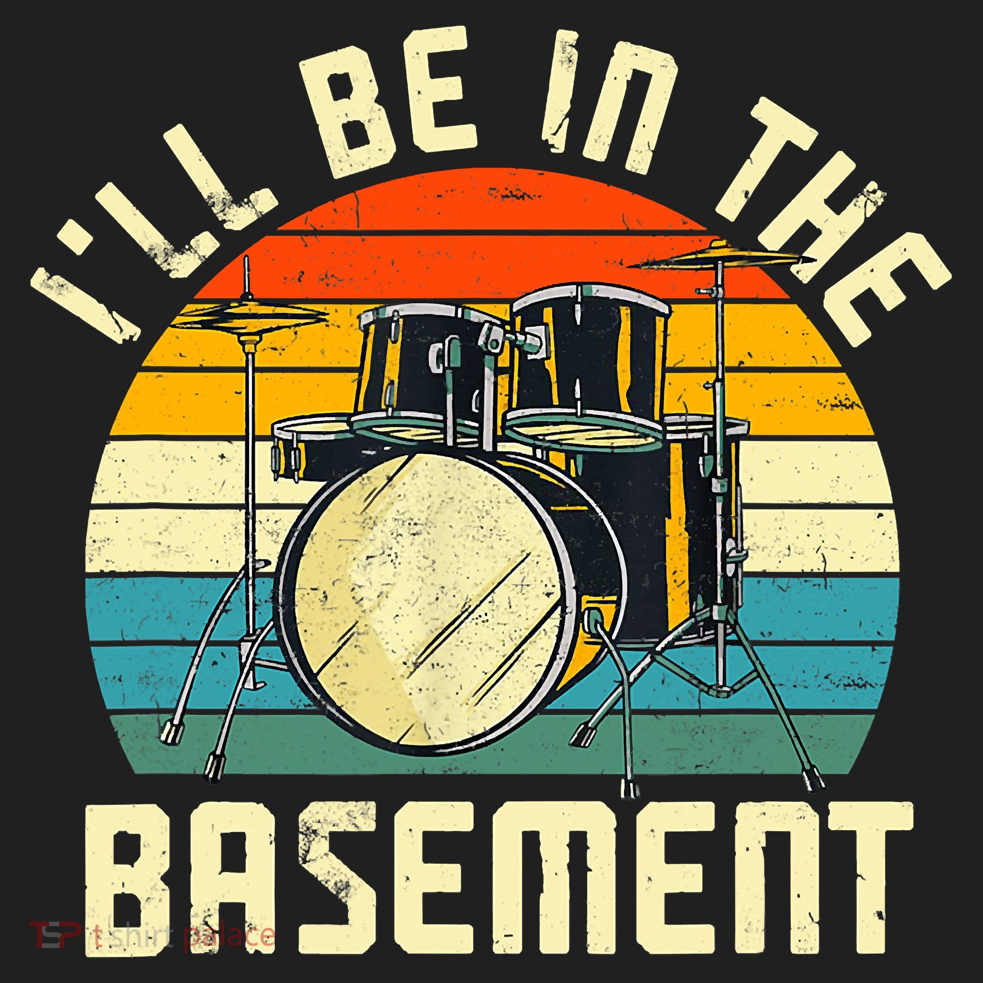 I'll Be In The Basement Drums Drummers Drum Kit Owner Women's Sweatshirt