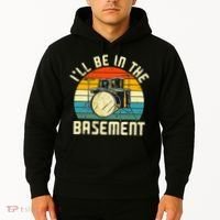 I'll Be In The Basement Drums Drummers Drum Kit Owner Hoodie thumb 2