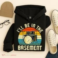 I'll Be In The Basement Drums Drummers Drum Kit Owner Hoodie thumb 4