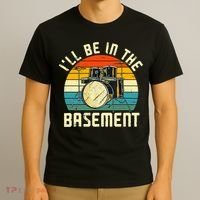 I'll Be In The Basement Drums Drummers Drum Kit Owner T-Shirt thumb 3
