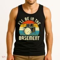 I'll Be In The Basement Drums Drummers Drum Kit Owner Tank Top thumb 3