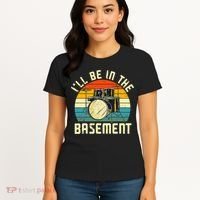 I'll Be In The Basement Drums Drummers Drum Kit Owner Women's T-Shirt thumb 4
