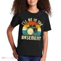 I'll Be In The Basement Drums Drummers Drum Kit Owner Kids T-Shirt thumb 2