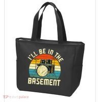 I'll Be In The Basement Drums Drummers Drum Kit Owner Tote Bag thumb 3