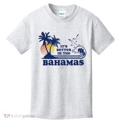 ItS Better In The Bahamas Vintage 80s 70s Graphic Kids T-Shirt