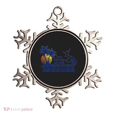 ItS Better In The Bahamas Vintage 80s 70s Graphic Ornament