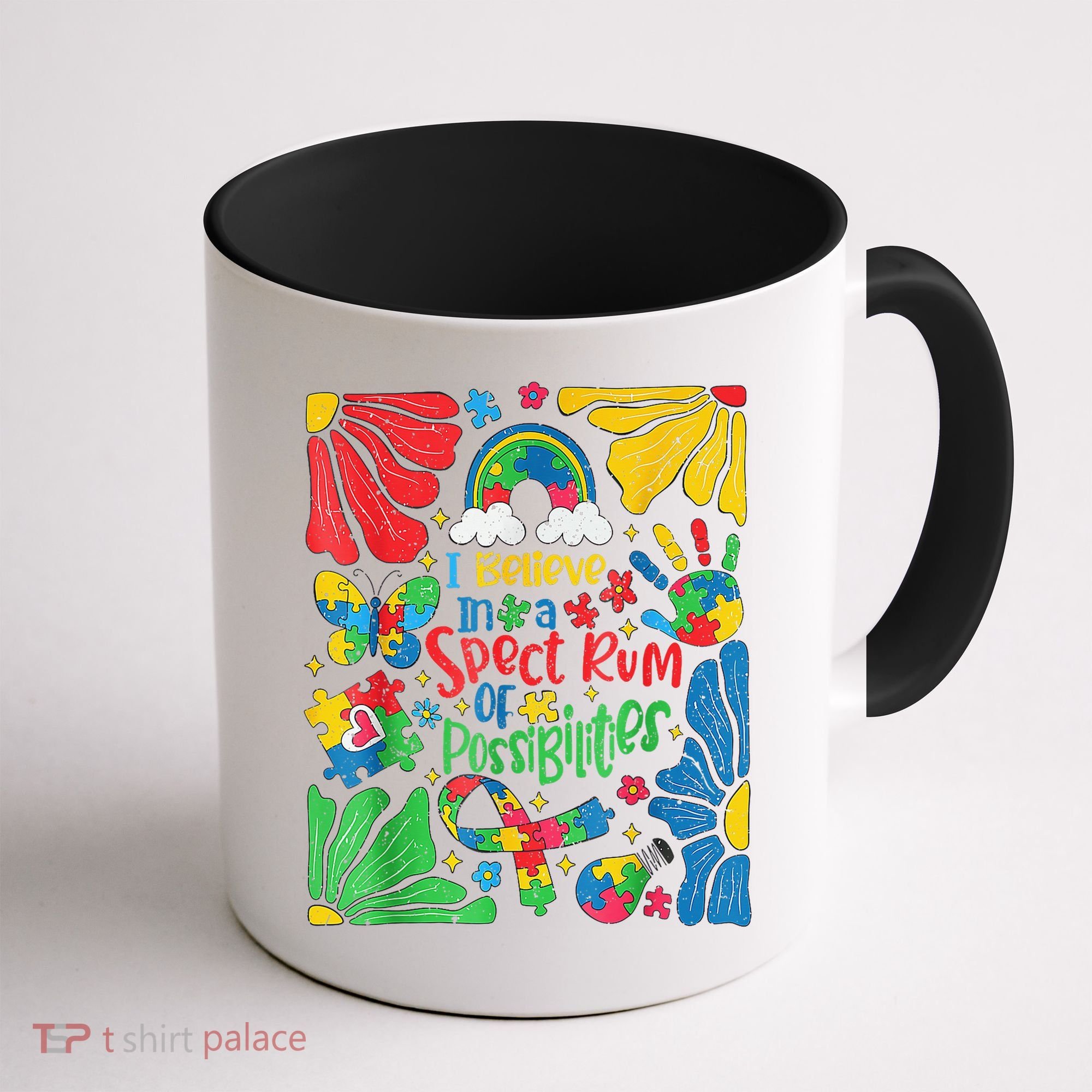I Believe In A Spectrum Of Possibilities Autism Awareness Coffee Mug