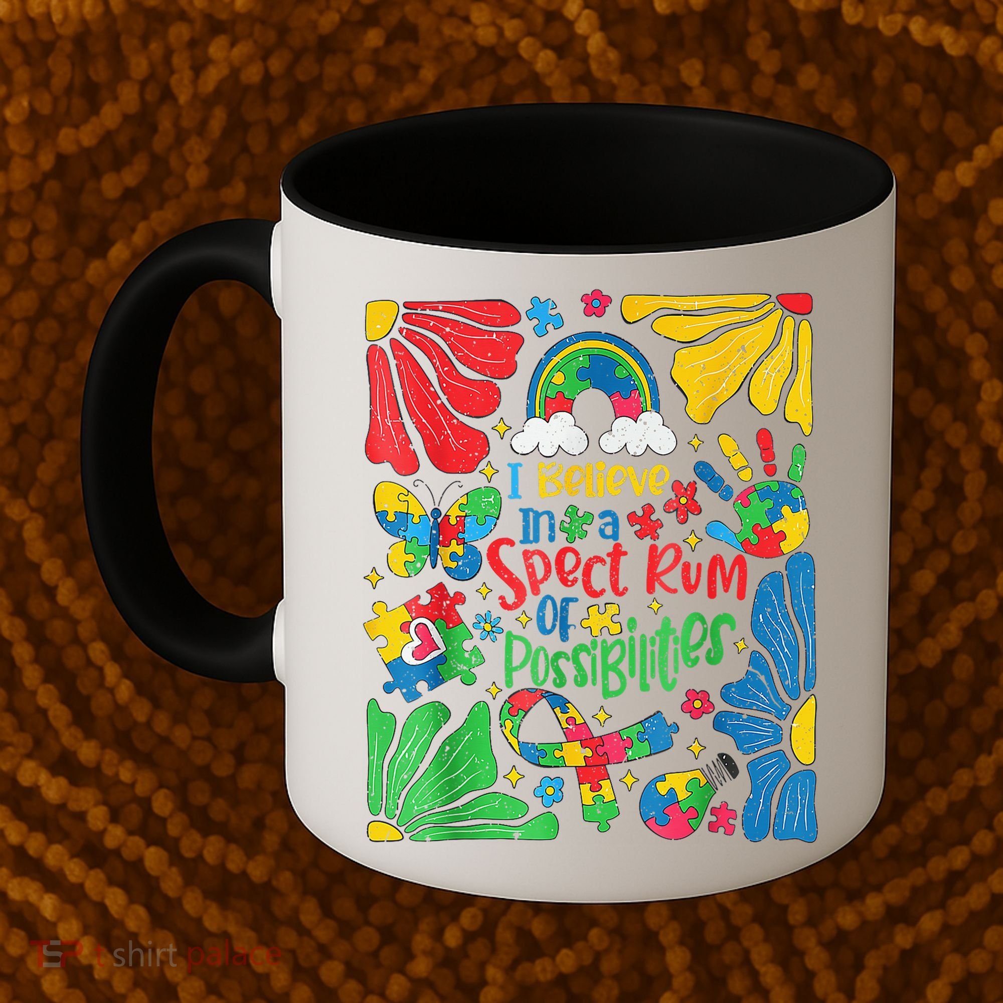 I Believe In A Spectrum Of Possibilities Autism Awareness Coffee Mug