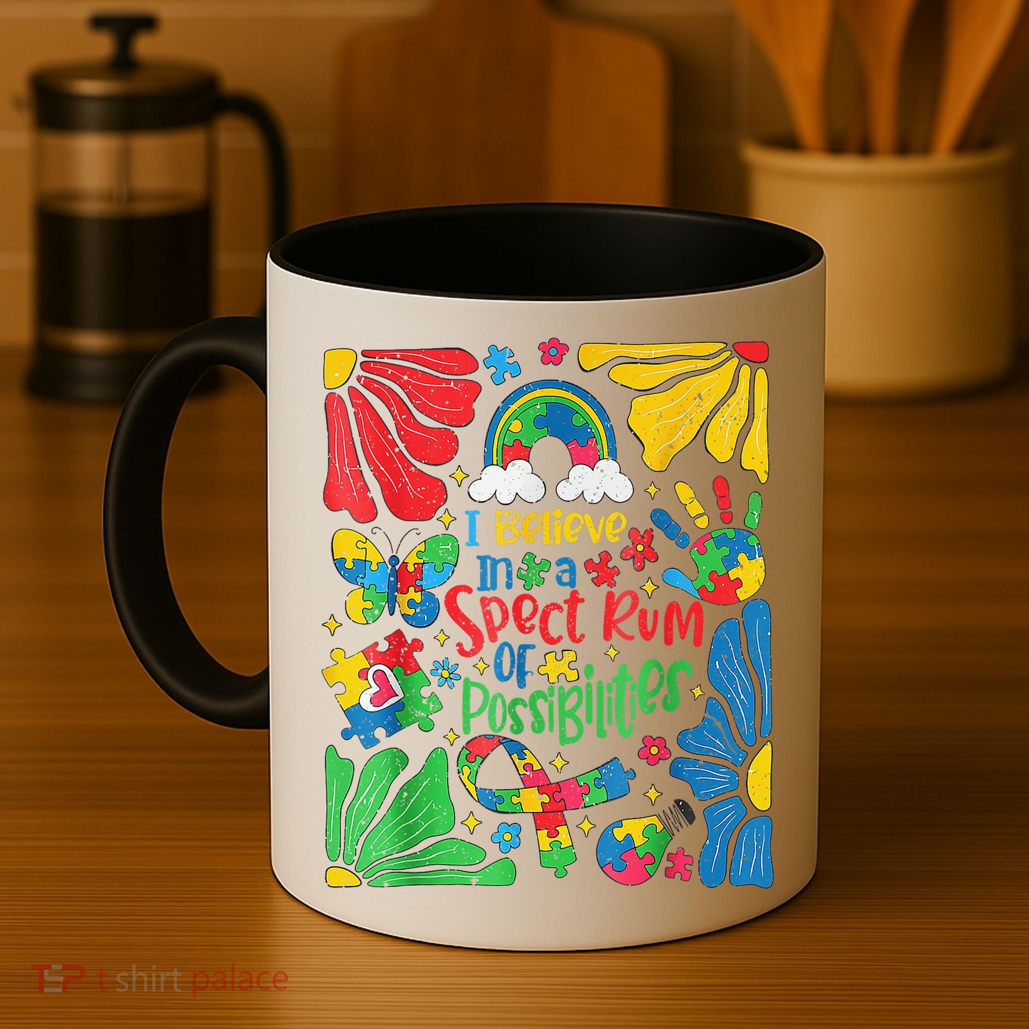 I Believe In A Spectrum Of Possibilities Autism Awareness Coffee Mug