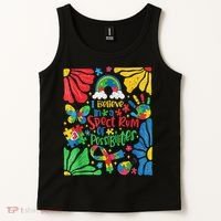 I Believe In A Spectrum Of Possibilities Autism Awareness Tank Top thumb 2