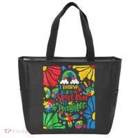 I Believe In A Spectrum Of Possibilities Autism Awareness Tote Bag thumb 0