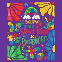 I Believe In A Spectrum Of Possibilities Autism Awareness Long Sleeve Shirt thumb 2