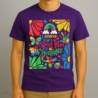 I Believe In A Spectrum Of Possibilities Autism Awareness T-Shirt thumb 3