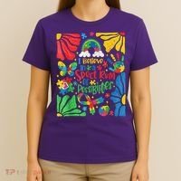 I Believe In A Spectrum Of Possibilities Autism Awareness T-Shirt thumb 4