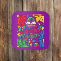 I Believe In A Spectrum Of Possibilities Autism Awareness Coaster thumb 0