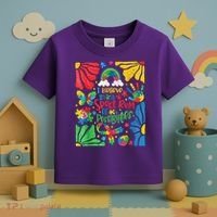 I Believe In A Spectrum Of Possibilities Autism Awareness Toddler T-Shirt thumb 3