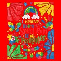 I Believe In A Spectrum Of Possibilities Autism Awareness Santa Hat thumb 1