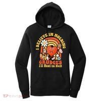 I Believe In Holding Grudges Ill Heal In Hell Rainbow Heart Women's Hoodie thumb 0