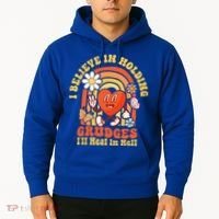 I Believe In Holding Grudges Ill Heal In Hell Rainbow Heart Hoodie thumb 2
