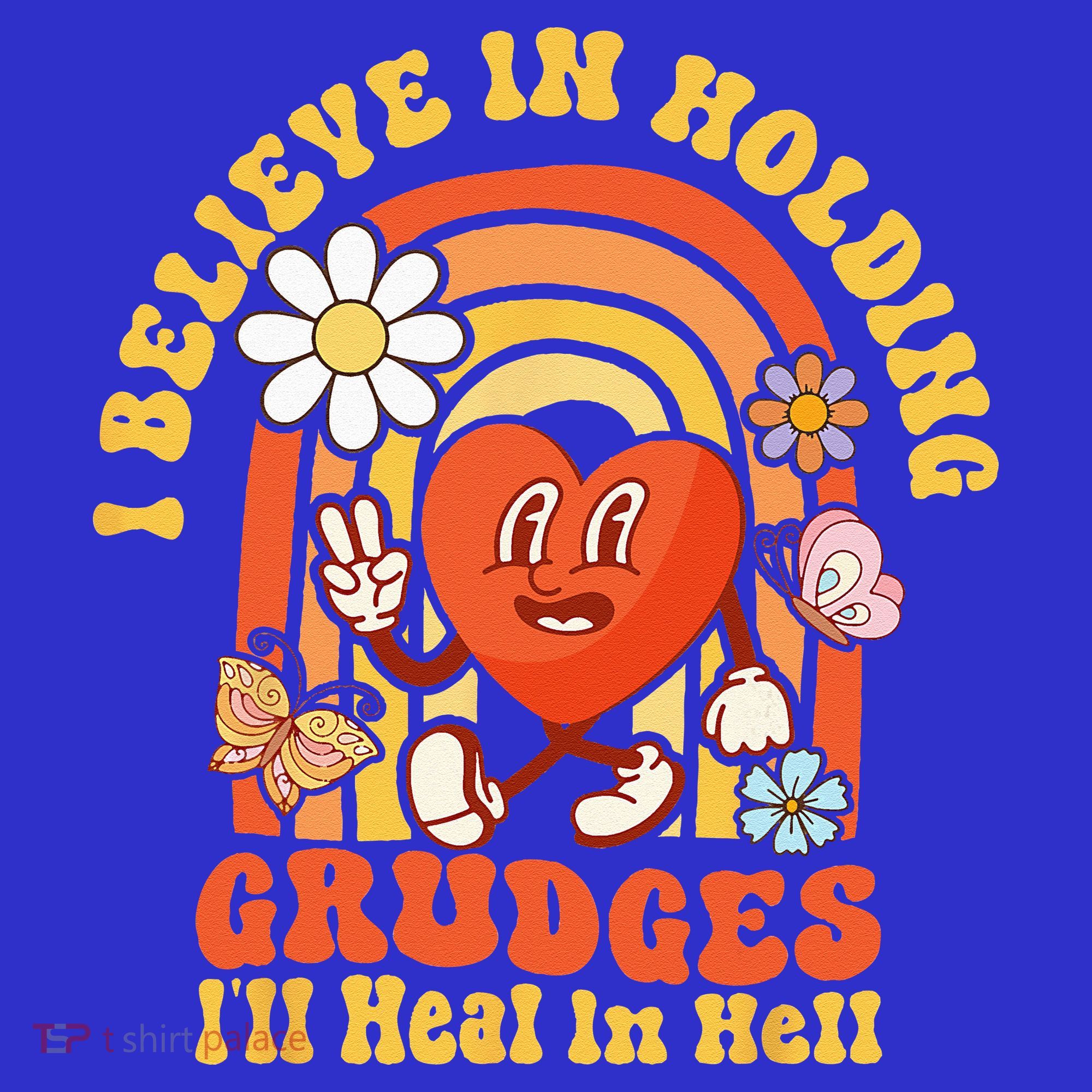 I Believe In Holding Grudges Ill Heal In Hell Rainbow Heart Visor