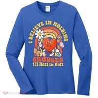 I Believe In Holding Grudges Ill Heal In Hell Rainbow Heart Women's Long Sleeve Shirt thumb 0