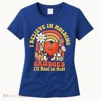 I Believe In Holding Grudges Ill Heal In Hell Rainbow Heart Women's T-Shirt thumb 0