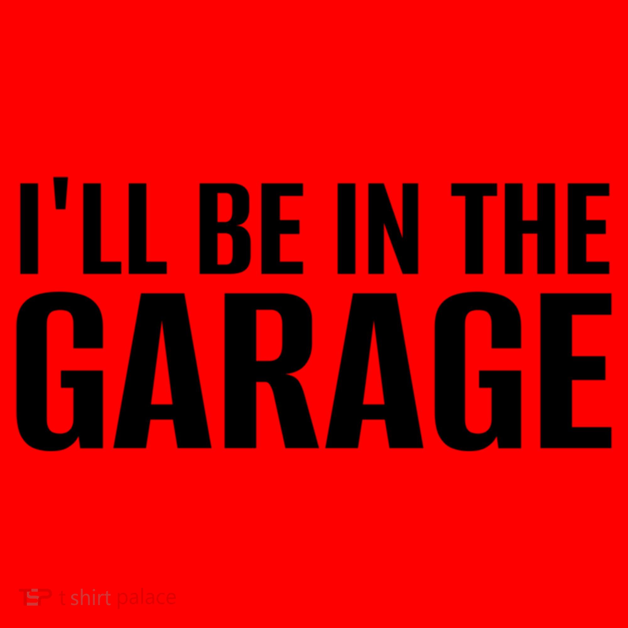 ILl Be In The Garage Funny FatherS Day Mechanic Cute Gift Santa Hat