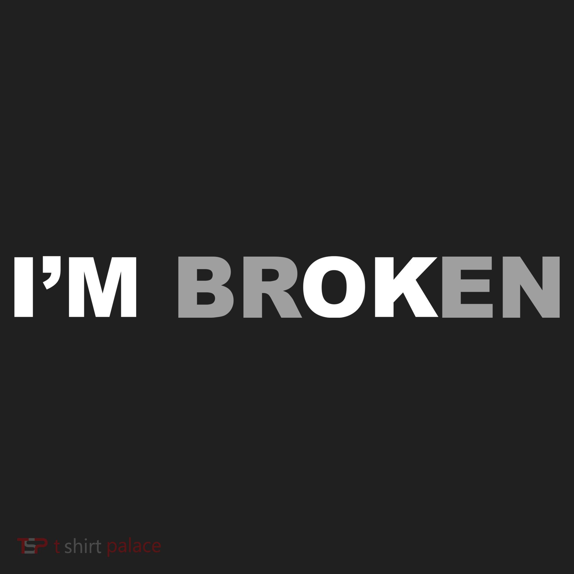 I'm Broken, I'm Ok Inspirational Tumbler