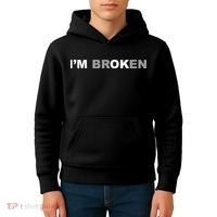 I'm Broken, I'm Ok Inspirational Kids Hoodie thumb 4