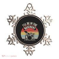 ILl Be In The Basement Drum Set Retro Vibe Ornament thumb 0