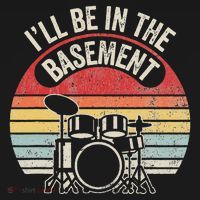 ILl Be In The Basement Drum Set Retro Vibe Visor thumb 3