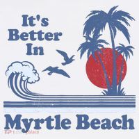 It's Better In Myrtle Beach South Carolina Vintage 80's 70's T-Shirt thumb 7