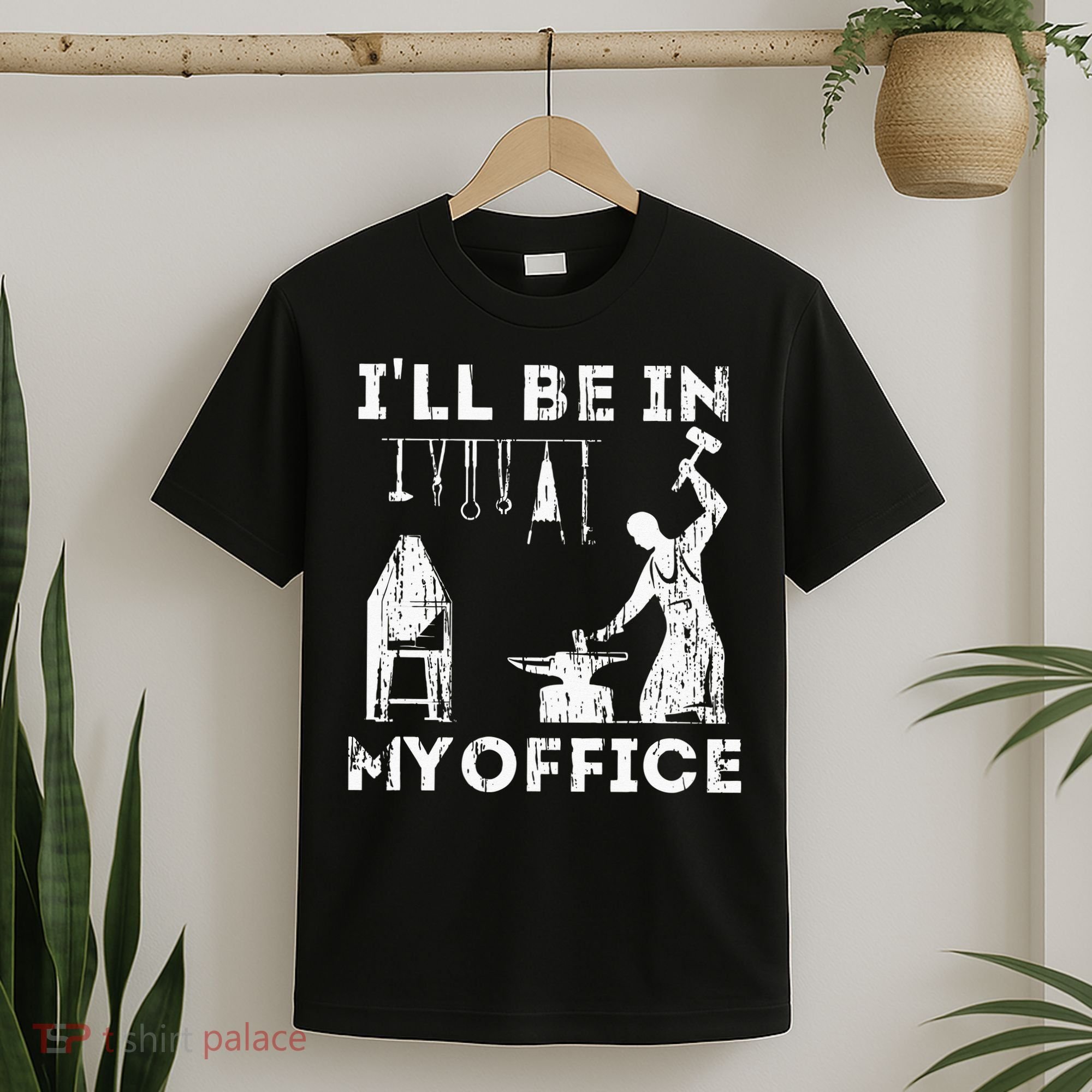 Ill Be In My Office Forging Blacksmith Forge Tools T-Shirt